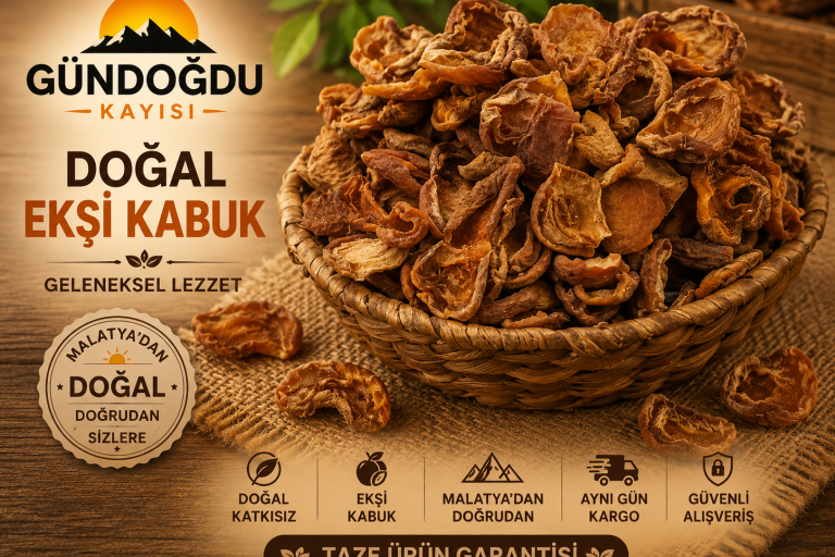 Doğal Ekşi Gün Kurusu Hoşaflık Kayısı (Ekşi Kabuk)