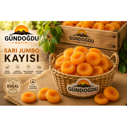 Doğal Ekstra Jumbo Sarı Kuru Kayısı