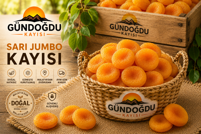 Doğal Ekstra Jumbo Sarı Kuru Kayısı