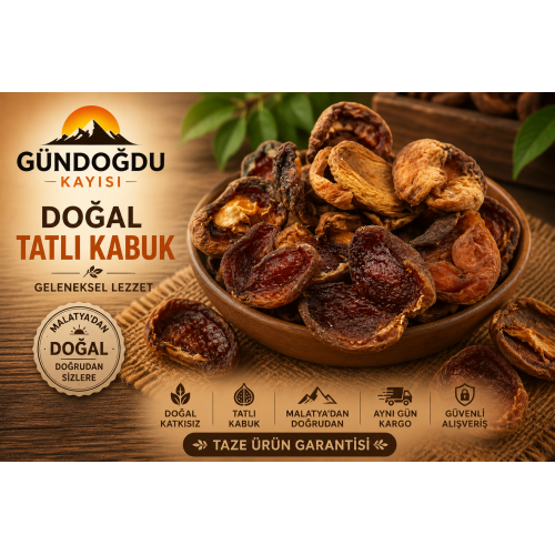 Doğal Tatlı Gün Kurusu Hoşaflık Kayısı (Tatlı Kabuk)